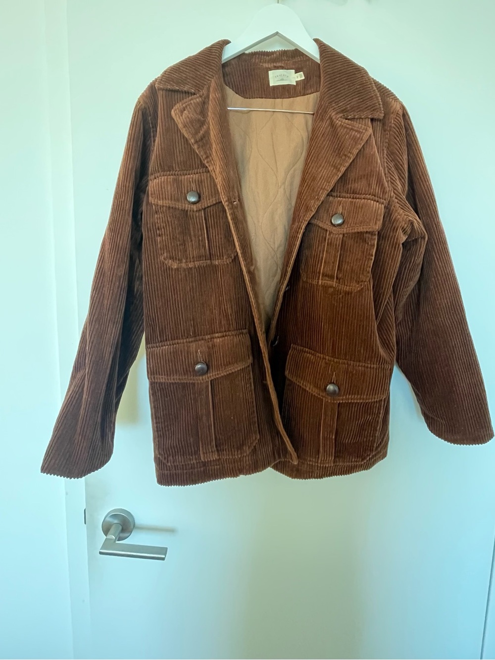 Faherty Brown Corduroy Utility Jacket